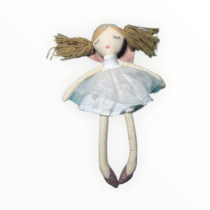 Violet plush linen fairy doll