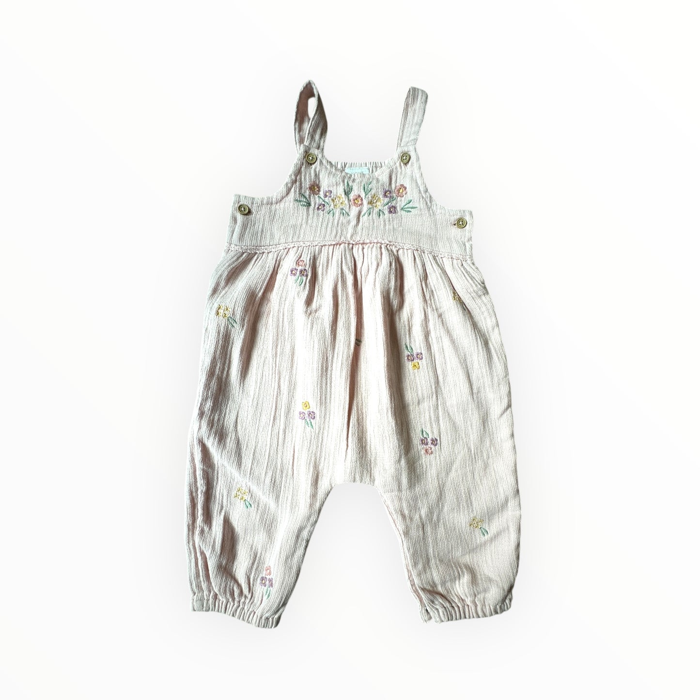 6-9m next pink overalls