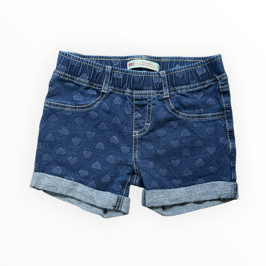 8t Levi's heart denim short euc