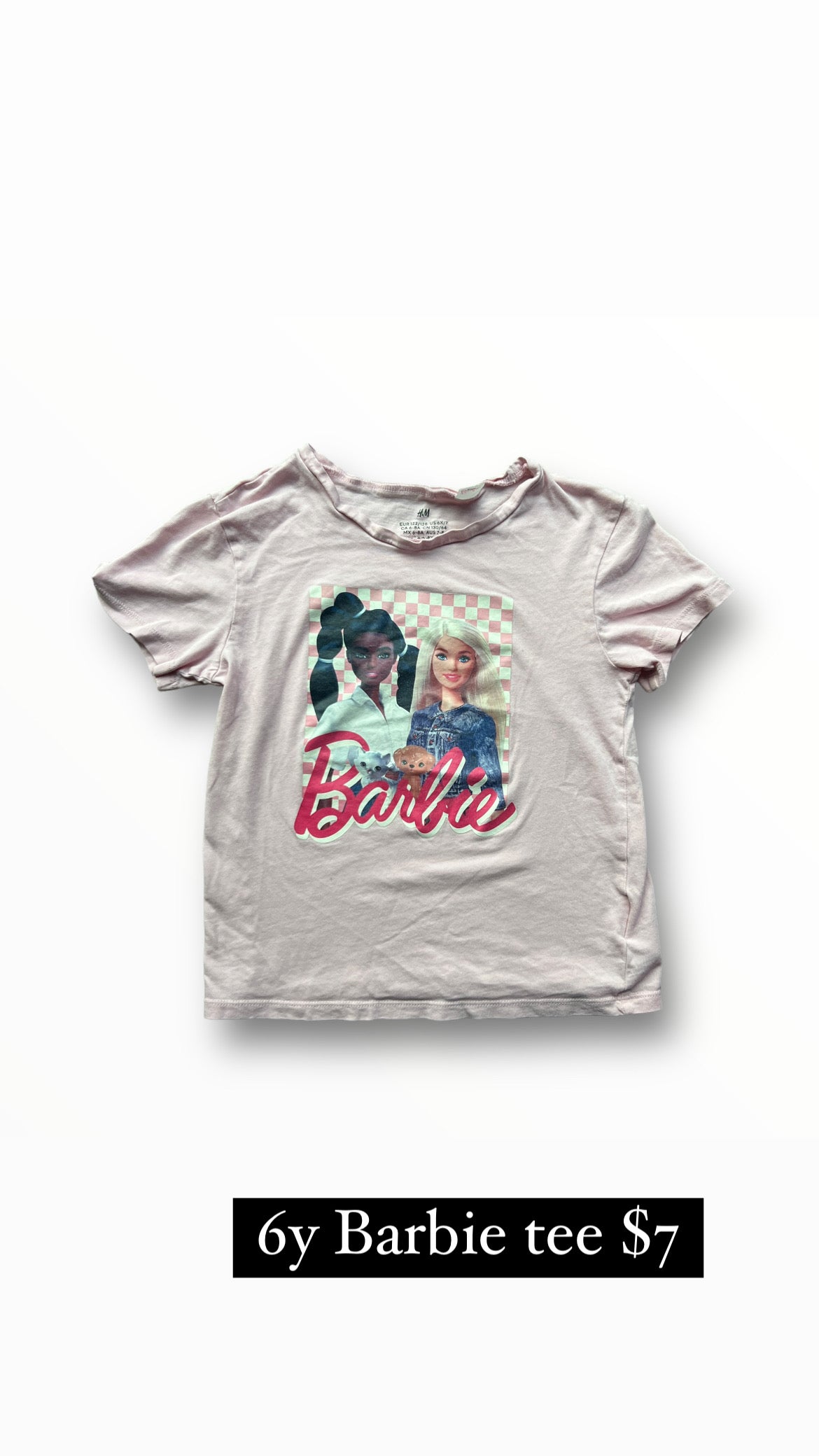 4/6y Barbie tee