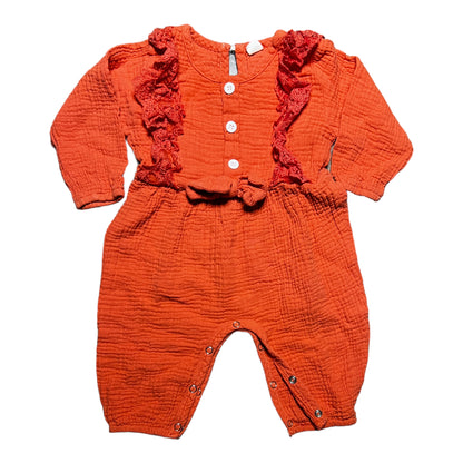 6-12m 80- orange romper