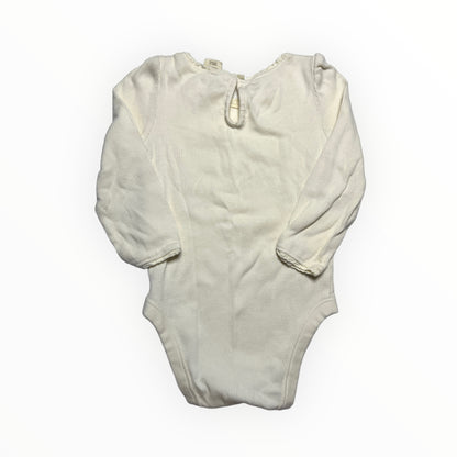 6-12 organic ribbed bodysuit