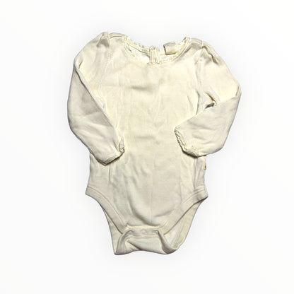 6-12 organic ribbed bodysuit